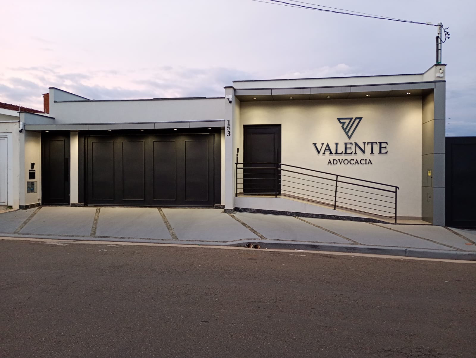 Fachada do projeto Valente Advocacia